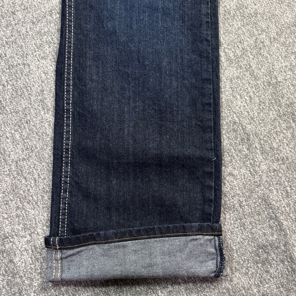 Cody James Straight Leg Blue Denim Jeans Western Rodeo Cowboy Mens 32x32 Zip Fly - Picture 9 of 14